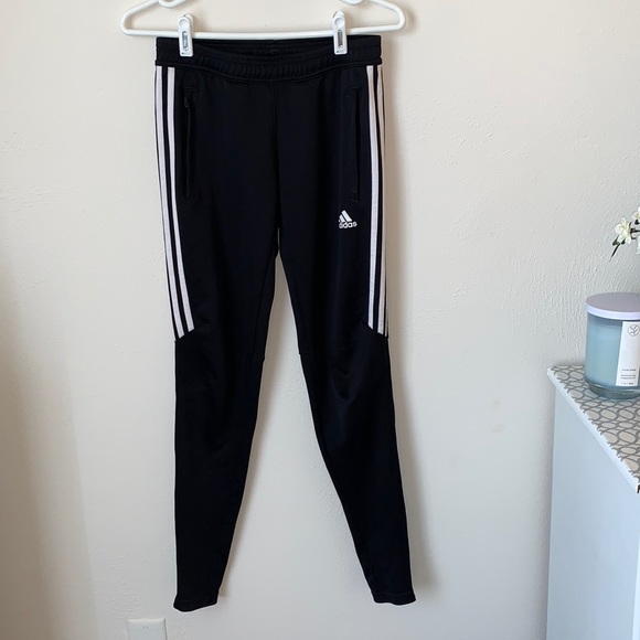 adidas joggers half stripe